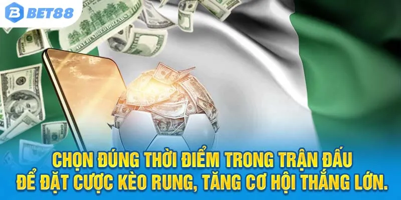 Chọn đúng thời điểm trong trận đấu để đặt cược kèo rung, tăng cơ hội thắng lớn.